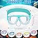 Flutesan 6 Pcs Kids Swimming Goggles with Nose Cover Elastic Strap Scuba Diving Masks Wide View Swim Mask Toddler Goggles (Pastel Mix)