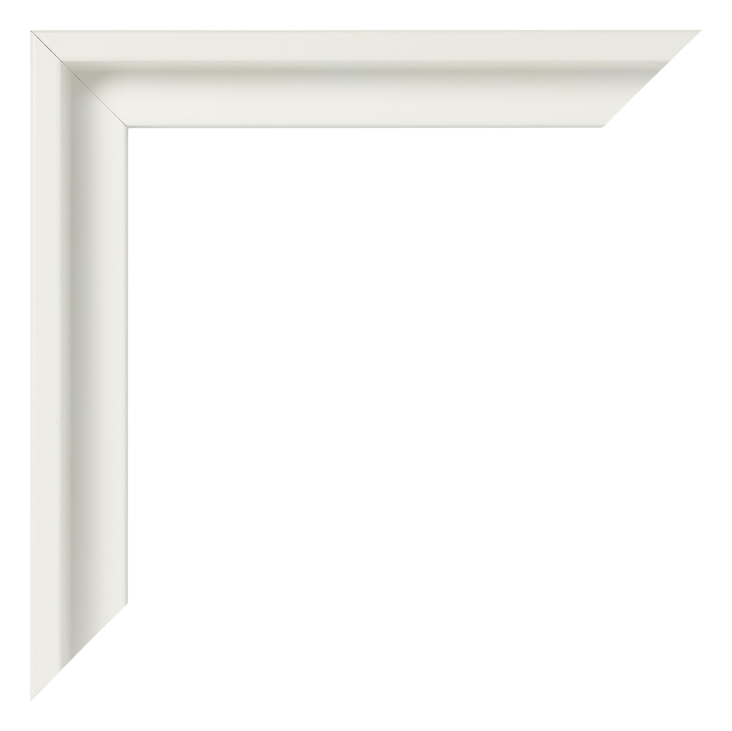 Marco flotante 60x80 cm Blanco Mate - MDF | Marco flotante para lienzos, Adecuado para lienzos de hasta 2 cm de grosor, Sin panel trasero ni cristal, Made in Holland