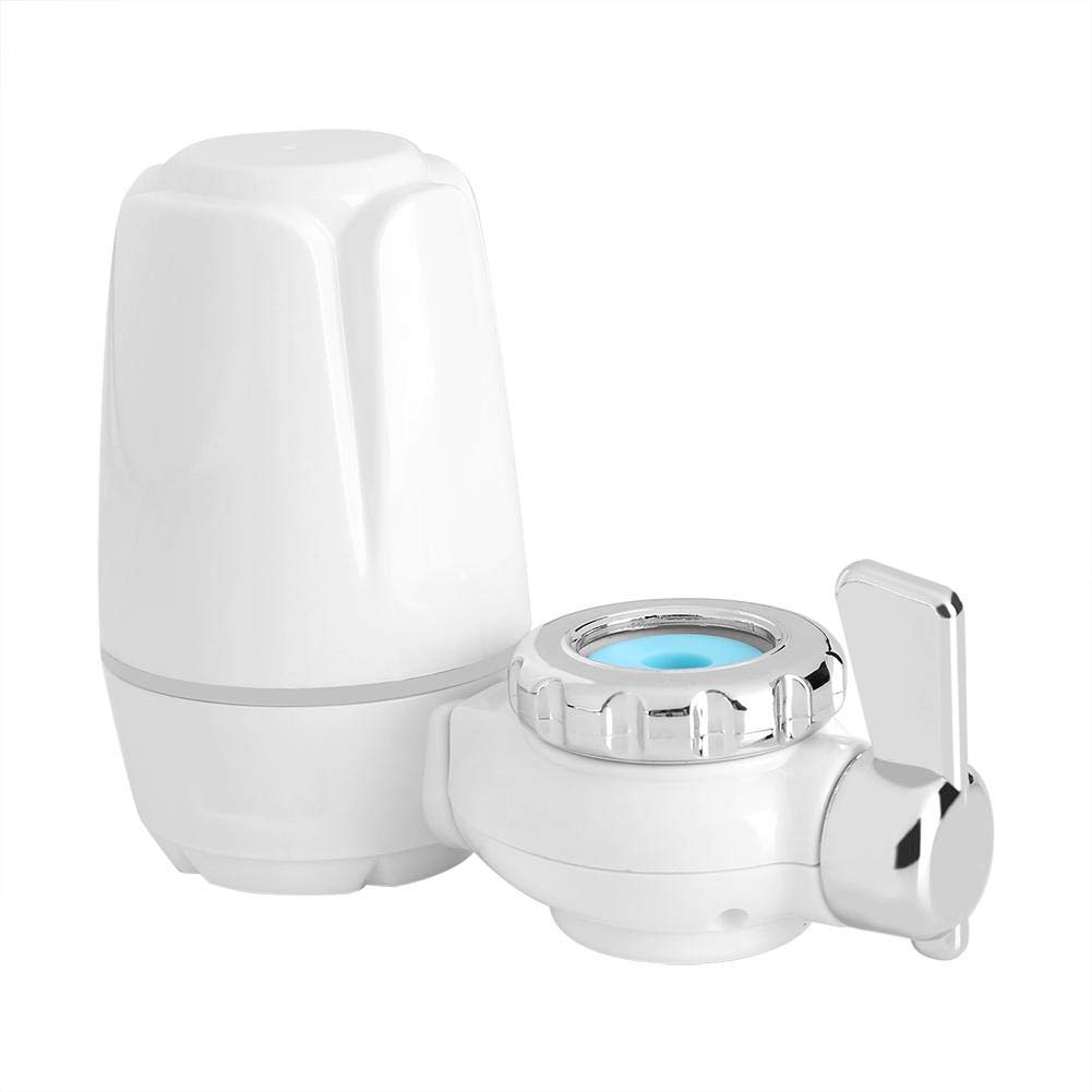 Filtro dell'acqua del rubinetto, depuratore d'acqua sistema di filtro dell'acqua potabile su rubinetto filtro acqua per cucina del bagno, colore bianco