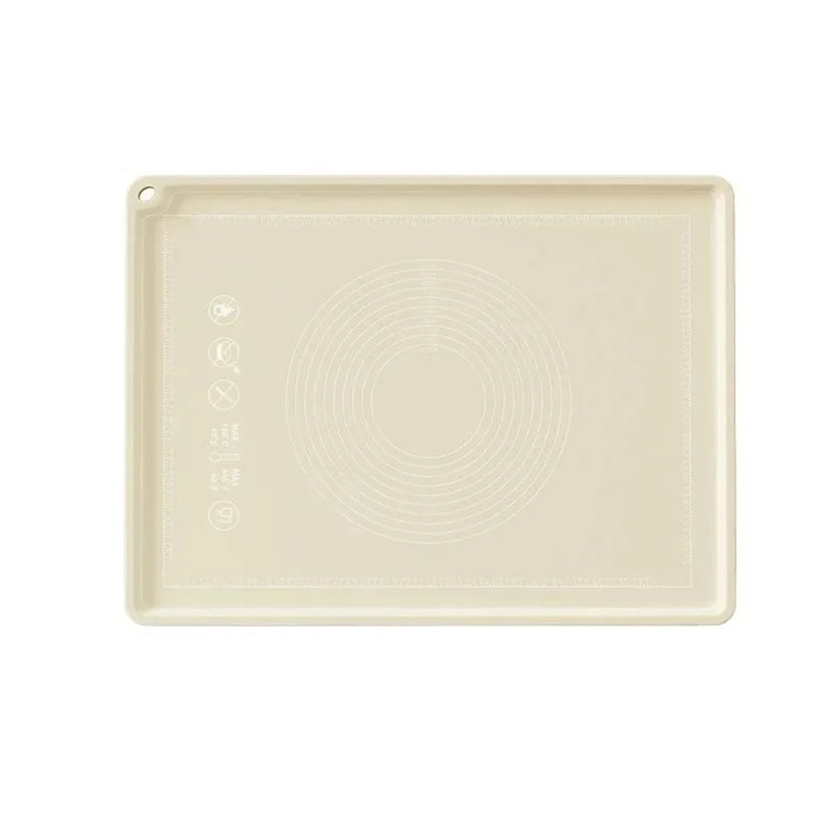 Tapete Antideslizante para Masa Esterilla de silicona for amasar, almohadilla for alimentos, panel grueso for el hogar, esterilla for albóndigas, plástico(40x50cm)