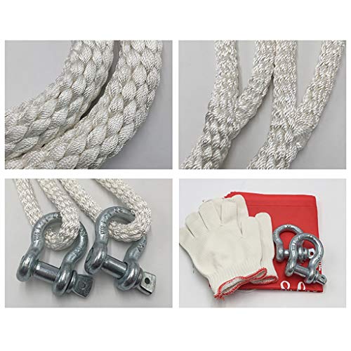 Ceinture de traction en nylon 8m 18t avec 2 crochets en forme de U
