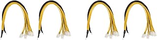 Plawee Paquete de 4 Cables de Fuente de Alimentación de Servidor de Conector de 6 PCIe Express para Antminer S9 S9I Z9 para P3 P5 Soporte Miner PSU Cable