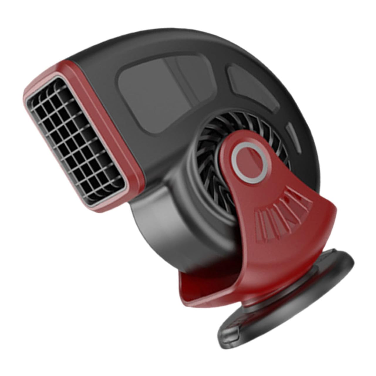 TOYANDONA Tragbare 12v Autoheizung und Entfroster aus ABS Schwarz Rot für Innenraum und Windschutzscheibe 12 Volt Heizlüfter mit Zigarettenanzünderanschluss