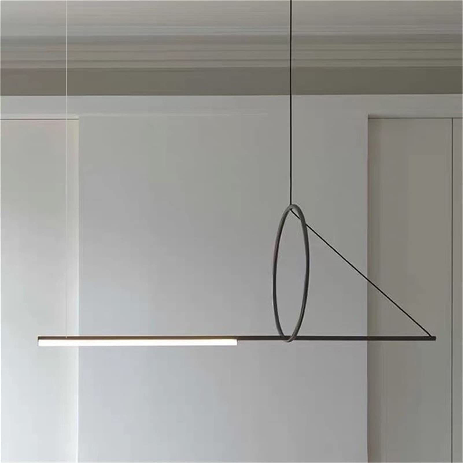 Suspension design d'art en fer pour illuminer vos dîners en salle à manger