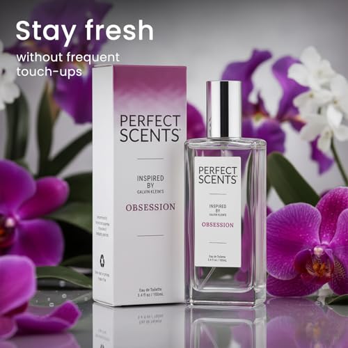Image of Perfect Scents Fragrances, Inspired by Calvin Klein's Obsession, Women's Eau de Toilette, CLEAN, Vegan, Paraben-Free, Phthalate-Free, Never Tested on Animals, 3.4 Fluid Ounces