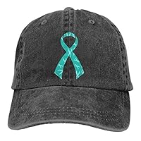 Algopix Similar Product 18 - Ovarian Cancer Awareness Cowboy Hat Cap