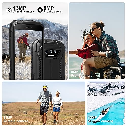 DOOGEE S41T (2025) Outdoor Handy Ohne Vertrag, 6300 mAh, 8GB RAM+64GB/ 1TB Erweiterbar ROM, Android...