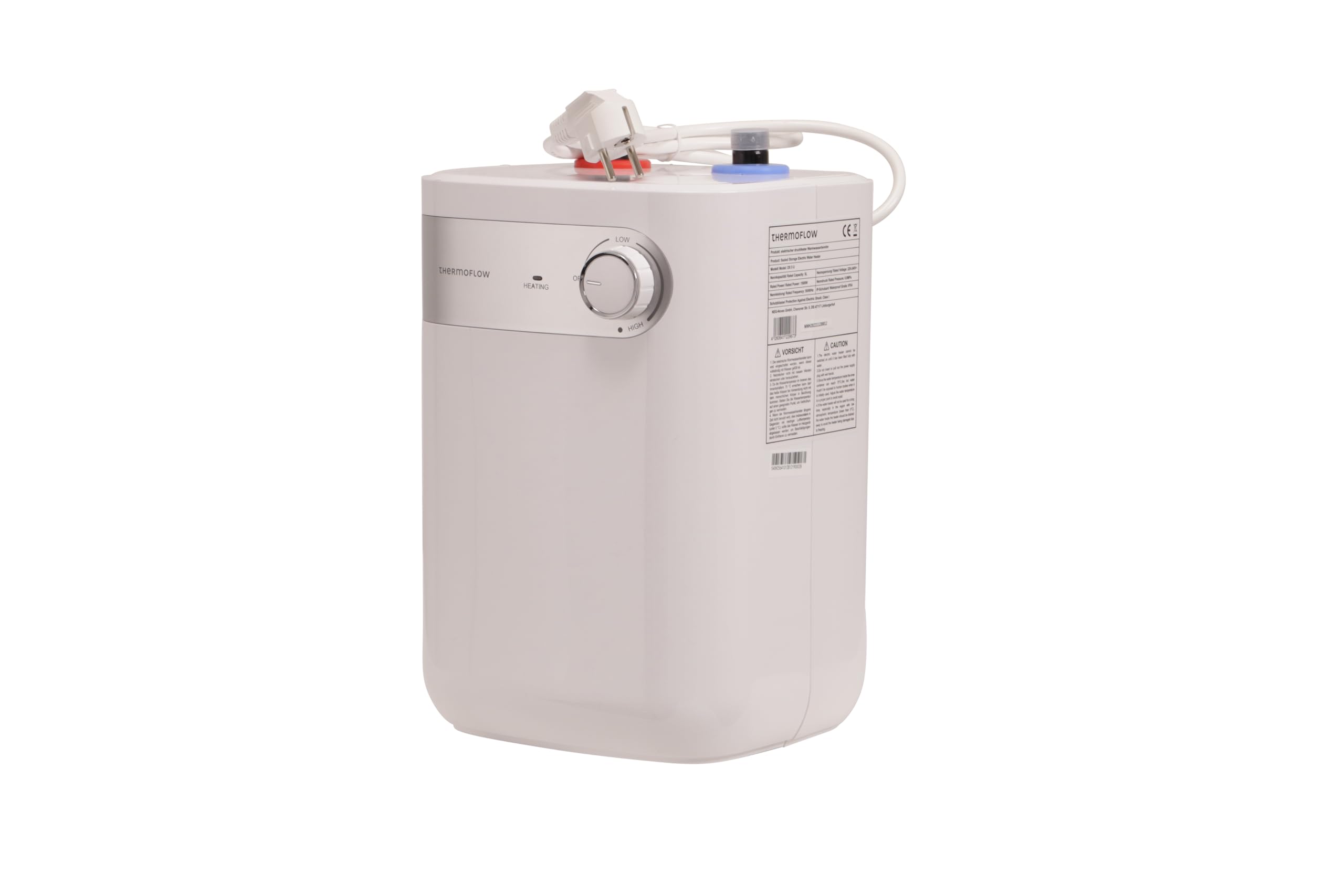 Boiler zbiornik ciepłej wody 5 l pod stół odporny na ciśnienie gotowy do podłączenia Thermoflow