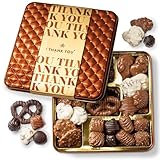 Thank You Gift Basket, Chocolate Assortment Box, Employee Appreciation Day, Gourmet Candy Snack Foods, For Him & Her, Men, Women- Bonnie & Pop