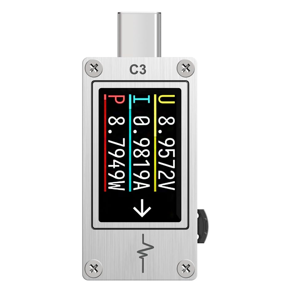 Woltomierz USB miernik prądu tester napięcia DC 26 V 6 A USB-C 3.1 miernik tester