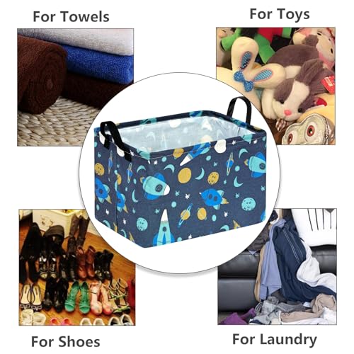 Image of Baby Waterproof Storage Basket Toys Organizer Nursery Bins for Women Kids Hamper for Organizing Home /Dorm /Kitchen /Pet /Office /Closet /Shelf /Room Decor