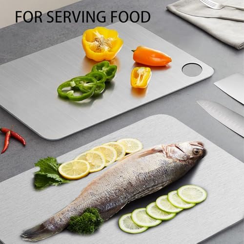 Tabla de Cortar de Titanio YOWOMTA para Cocina, Ideal para Frutas, Carnes y Verduras, con Base Antideslizante miniatura 6