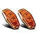 Partsam 2 Pcs LED Light 2 Diode AMBER Universal Surface Mount Clearance Side Marker Trailer (Size: 2.53 x 1.06 x 0.71 inch )