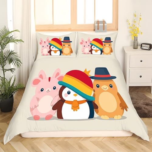 Housse de Couette 220x240 CartoonZoo avec 2 Taies d'oreiller en Microfibre - 3