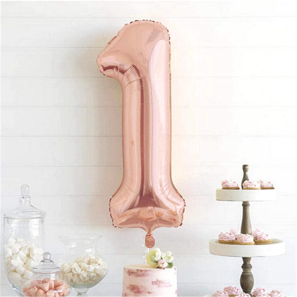 Sweet 16 Decorazioni per feste Palloncini foil con numeri in oro rosa Ragazza di 16 anni Bomboniere di buon compleanno Fornure per sedici anniversario  15