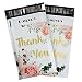 RUSPEPA 6x9 Inch Poly Mailers Shipping Bags Thank You Notes Flowers Surrounded White Poly Mailers 2.3 Mil Heavy Duty Self Seal Mailing Envelopes - 100 Pack