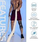 2 Pack Knee Support for Women/Men, Knee Brace Compression Sleeve Support for Arthritis,Knee Pain Relief,Meniscus Tear,ACL,MCL,Joint Pain, Ligament Injury,Tendonitis,Running,Gym,Sports, Black L - Image 5