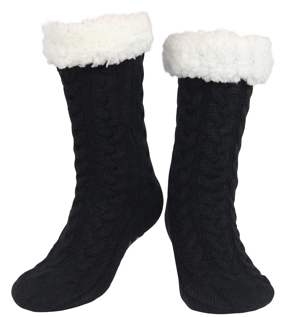 Slipper Socks for Women with Gripper Thick Fuzzy Christmas Gift
