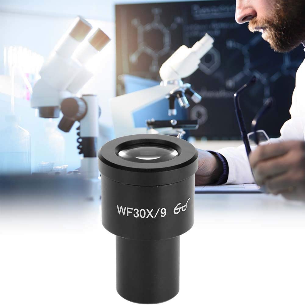 30x / 9 Microscopio Ocular De 23.2mm Accesorios para Microscopios Biológicos Adaptador de Lente Microscopio para Campo de Visión 9mm