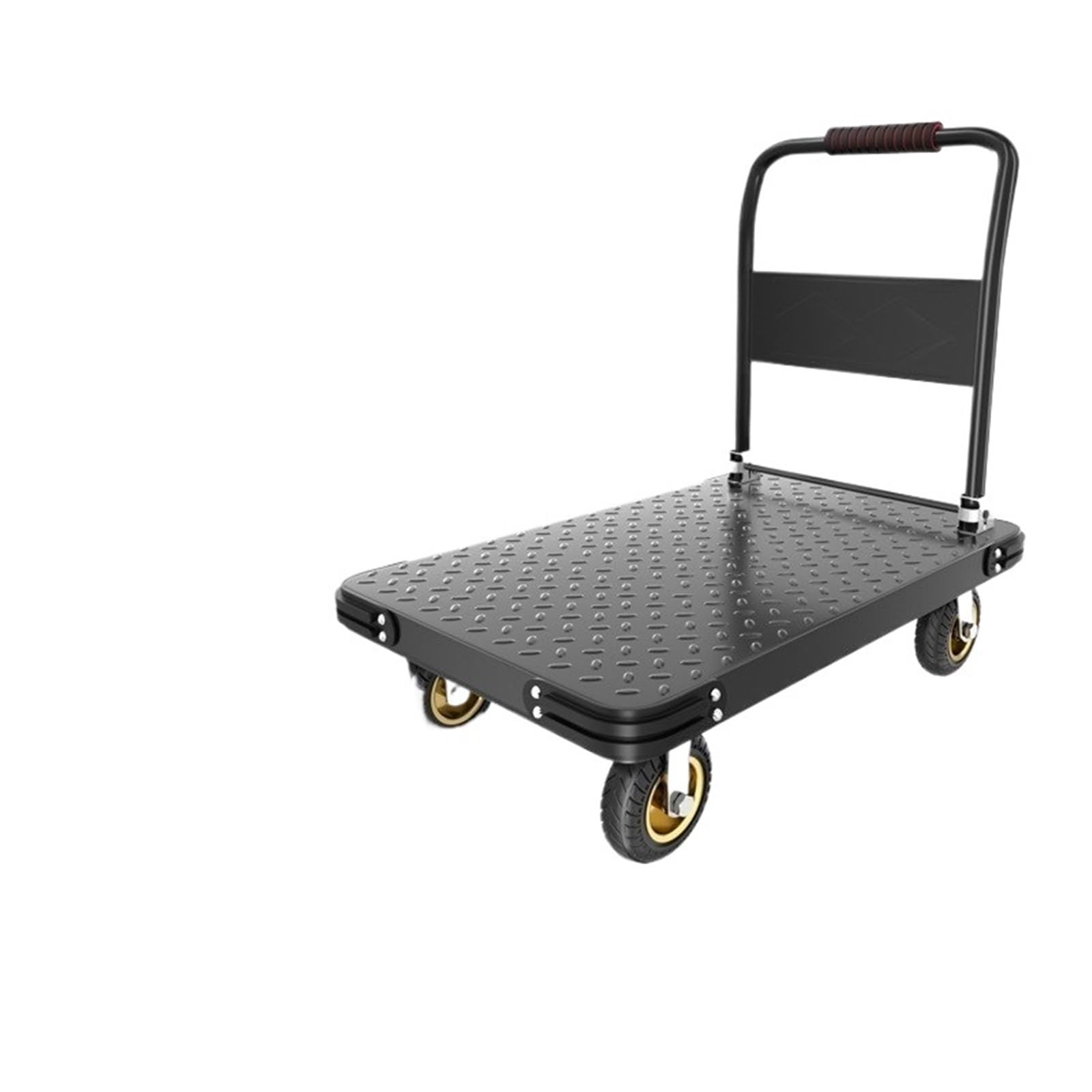 Platform Truck Cart, Household Folding Steel Platform Trolley With Silent Wheels(90-60-6c)