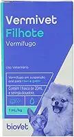 Vermífugo Biovet para Cães e Gatos Vermivet Filhote 20ml