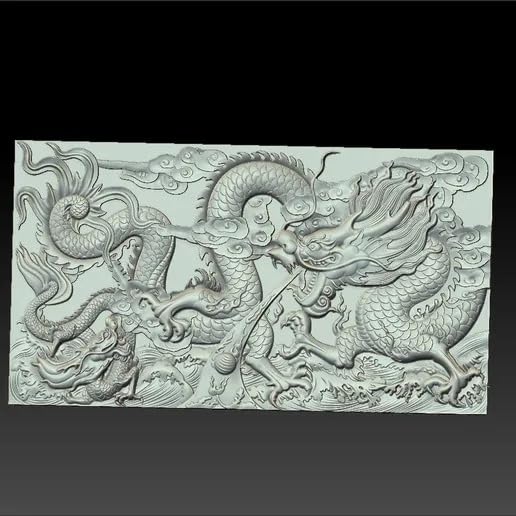 3D CUBES 3D Resin Printed Dragon Wall Art - Mythical Dragon Head Sculpture, Fantasy Wall Hanging Decor for Home, Office, Gaming Room & Gift,white 2