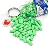 LYSIANソフトフォーム耳栓60ペア 騒音対策 イヤープラグ コード無し 勉強/睡眠/工事現場/飛行機対策 緑色