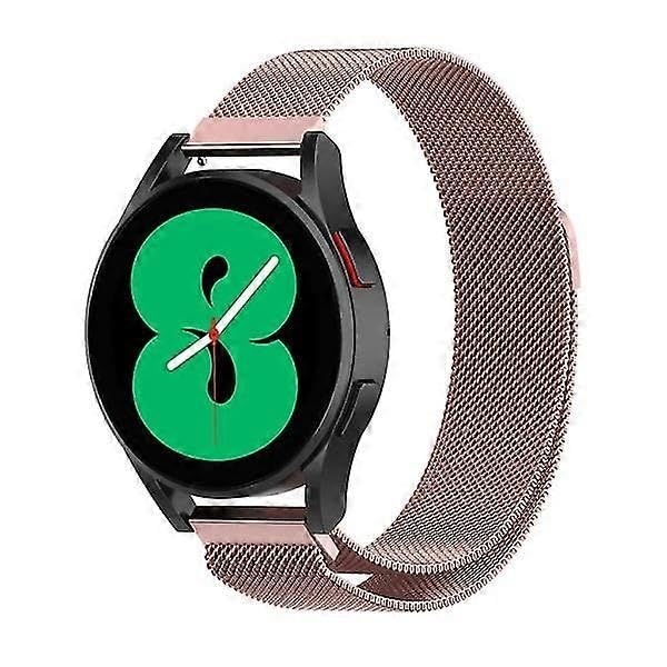 Bracelet en métal compatible avec Samsung Galaxy Watch 4 20mm Rose