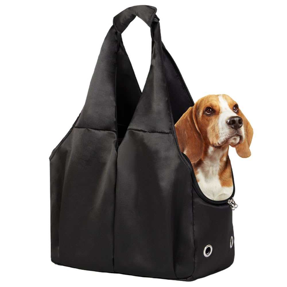 Handtasche für kleine Hunde, Katzen und Welpen, Weiche Hunde-Reisetasche, Faltbar Leicht Tragetasche mit 4 großen Taschen für Haustiere bis 15 lbs, für Reisen und Ausflüge