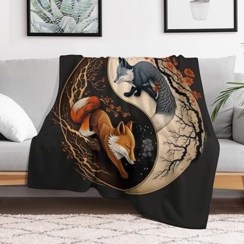 Couverture Renard Douillette et Chaude le Cadeau Cocooning Idéal en Flannel - 3