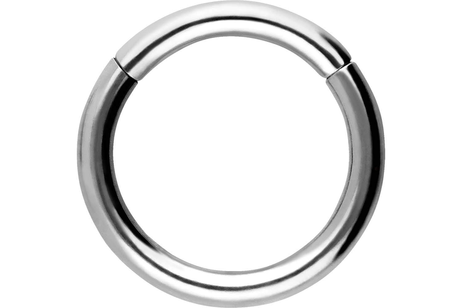 PIERCINGLINE Anillo segmento Clicker de acero quirúrgico – Piercing en oro, plata, rosa, negro o azul – para nariz, tabique, oreja, hélice o tragus — view 110