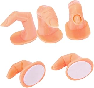 Reusable False Fingers for Nail Art Practice Nail Manicure Training Model with Insertable Tips Portable Practice Fingers for Beginner and Salon Use