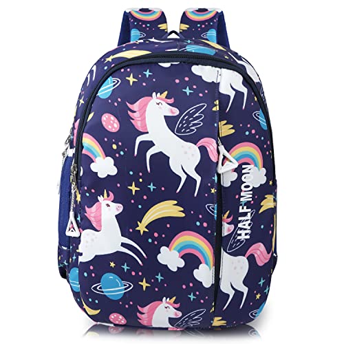 Half Moon Unicorn Pre Nursery to Class Unisex School Bags for