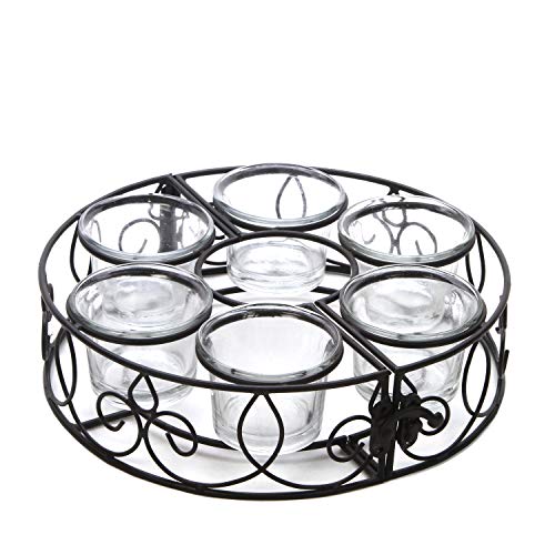 Hosley's 8" D Tealight With 6 Candle Holders. Ideal Gift For Weddings, Aromatherapy, Zen, Spa. P1 #TOP20