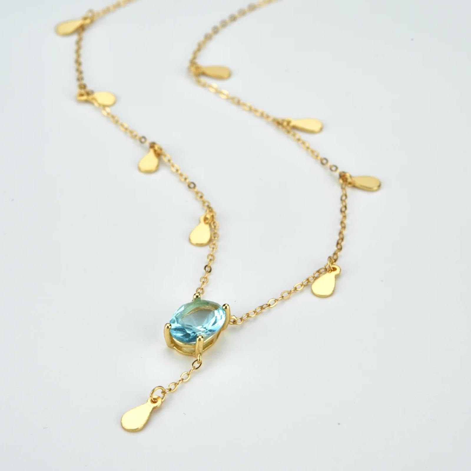Halskette Ketten Schmuck Herren Frauen Anhänger Necklaceovaler Tropfenanhänger Lange Kette Halskette
