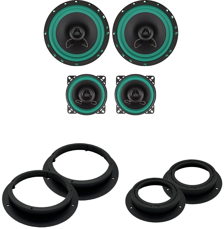 IPNOSIS Kit 4 Casse IP-01165 + IP-01100 per Mercedes cl.A/B dal 2005 al 2012 con 2 Supporti Anteriori, 2 Supporti Posteriori