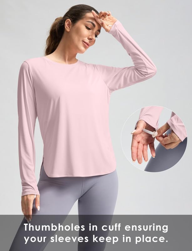 Women's Sun Shirts UPF 50+ Long Sleeve UV Protection Shirt Lightweight Quick Dry Workout Hiking Tops for Women - Image 5