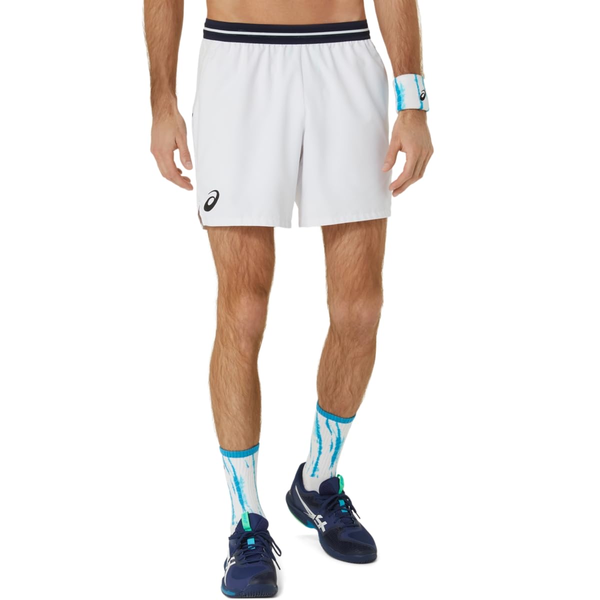 ASICS Men's Men Match 7IN Short Tennis Shorts, M, Brilliant White