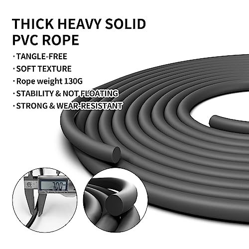 PROIRON Weighted Jump Rope 1LB, Skipping Rope with Non-slip Handle, Extra Thick 7mm Heavy Jump Ropes Adult for Women Men, for Exercise, Boxing, Fitness (Adjustable Speed Rope 3M Long) - Image 6
