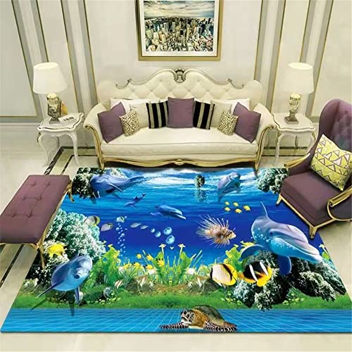 Tapis durable bleu dolphin 200x250cm haute résistance - 2