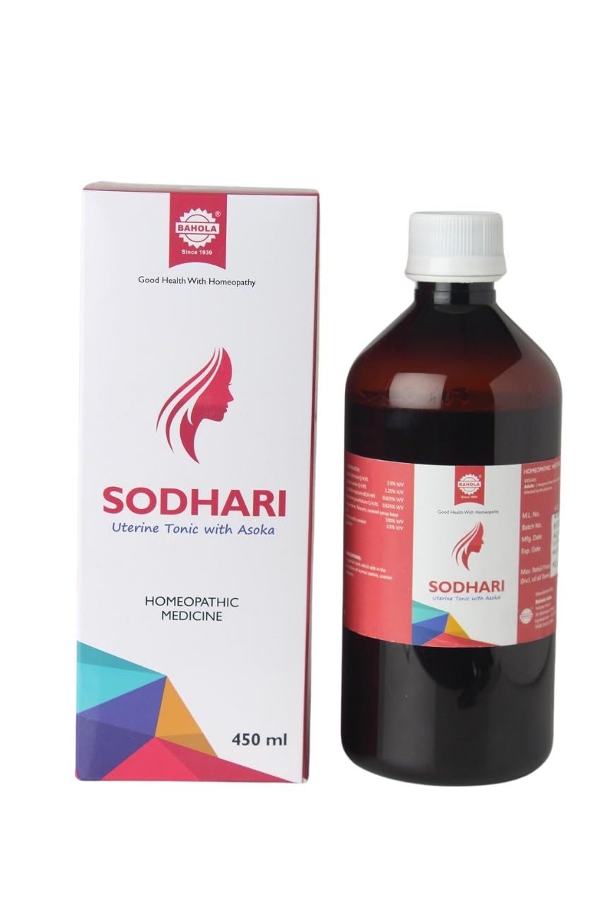 Bahola Sodhari 450ml Syrup | Uterine Tonic | Menstrual Health | Hormonal Balance | Reproductive Wellness | Homoeopathic Remedy, Pack of 1 (B0CXJB52KT) Amazon Price History, Amazon Price Tracker