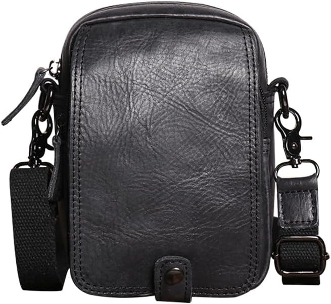 Amazon | Whatna牛革 ミニワンショルダーバッグ メンズ ミニウエスト