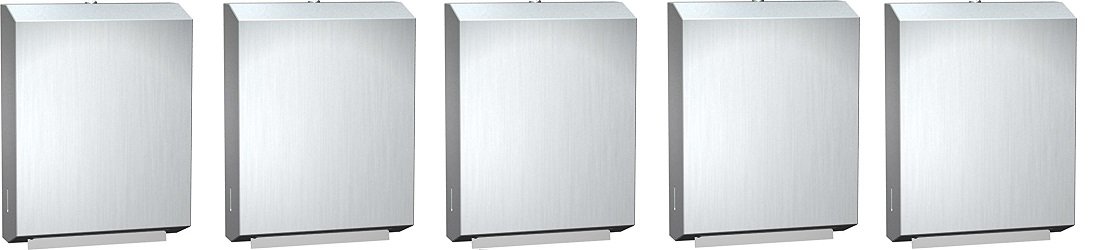 ASI Compact Folded Paper Towel Dispenser, Stainless Steel - 1 Each