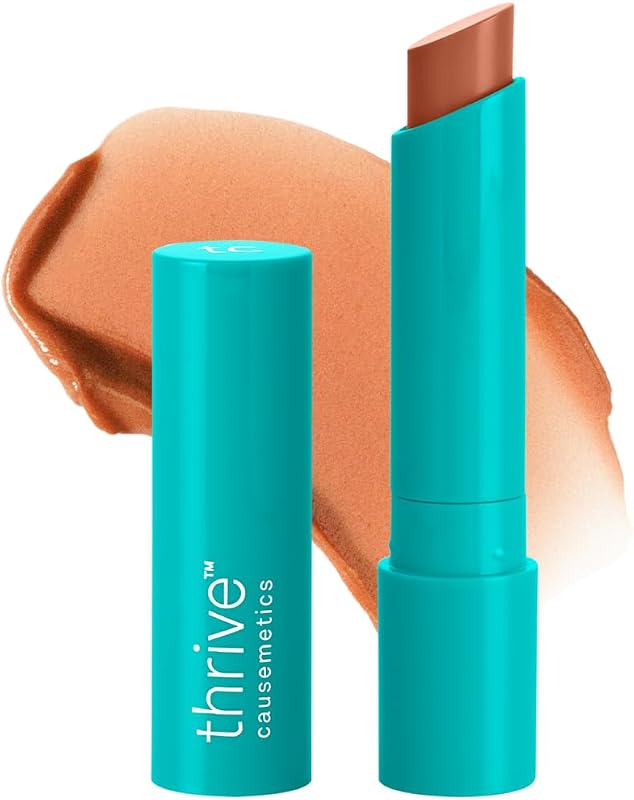 Thrive Causemetics Sheer Strength Shine Lip Tint, tom Peach Taupe