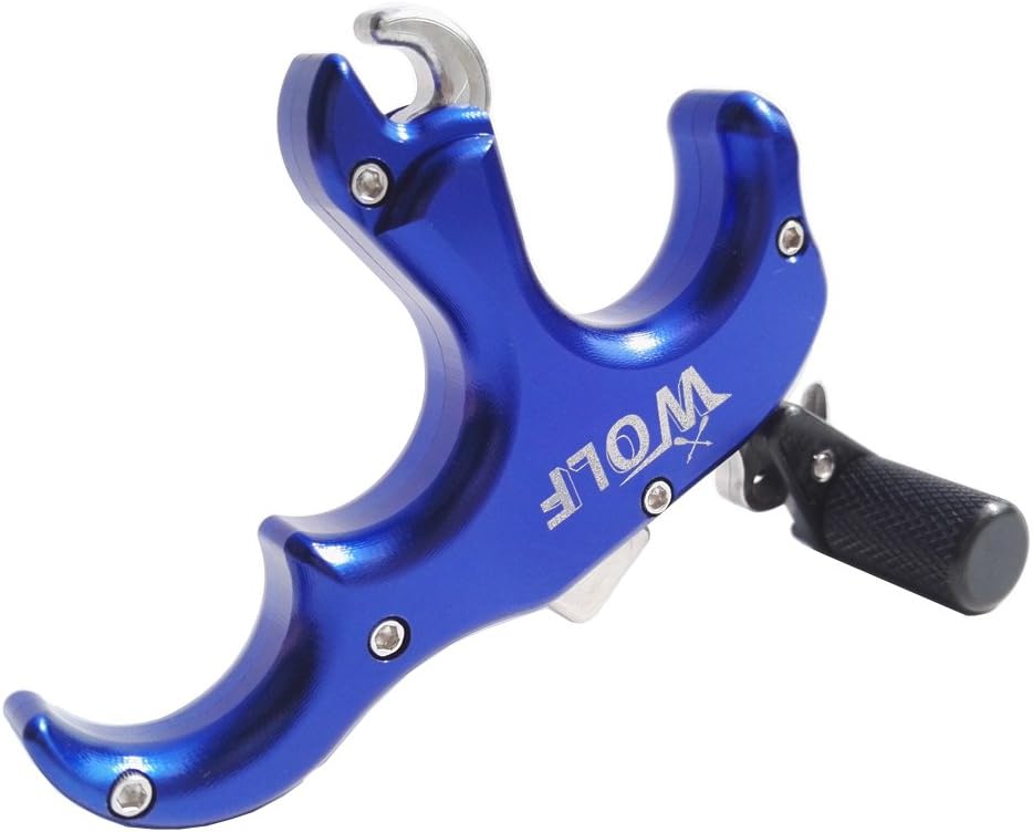 Archery Release Aids 3 Fingers Thumb Release Automatic Thumb Caliper Trigger for Compound Bow Hunting Shooting