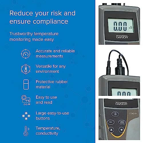 Oakton Ao-35604-00 Con 6+ Handheld Conductivity Meter With Probe #TOP1