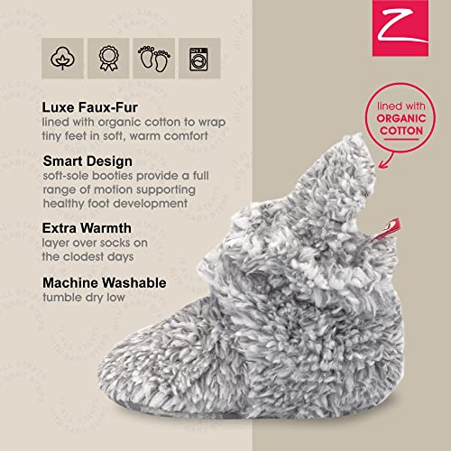 Zutano Baby Furry Fleece Booties with Grippers, Organic Cotton Lining - image 4