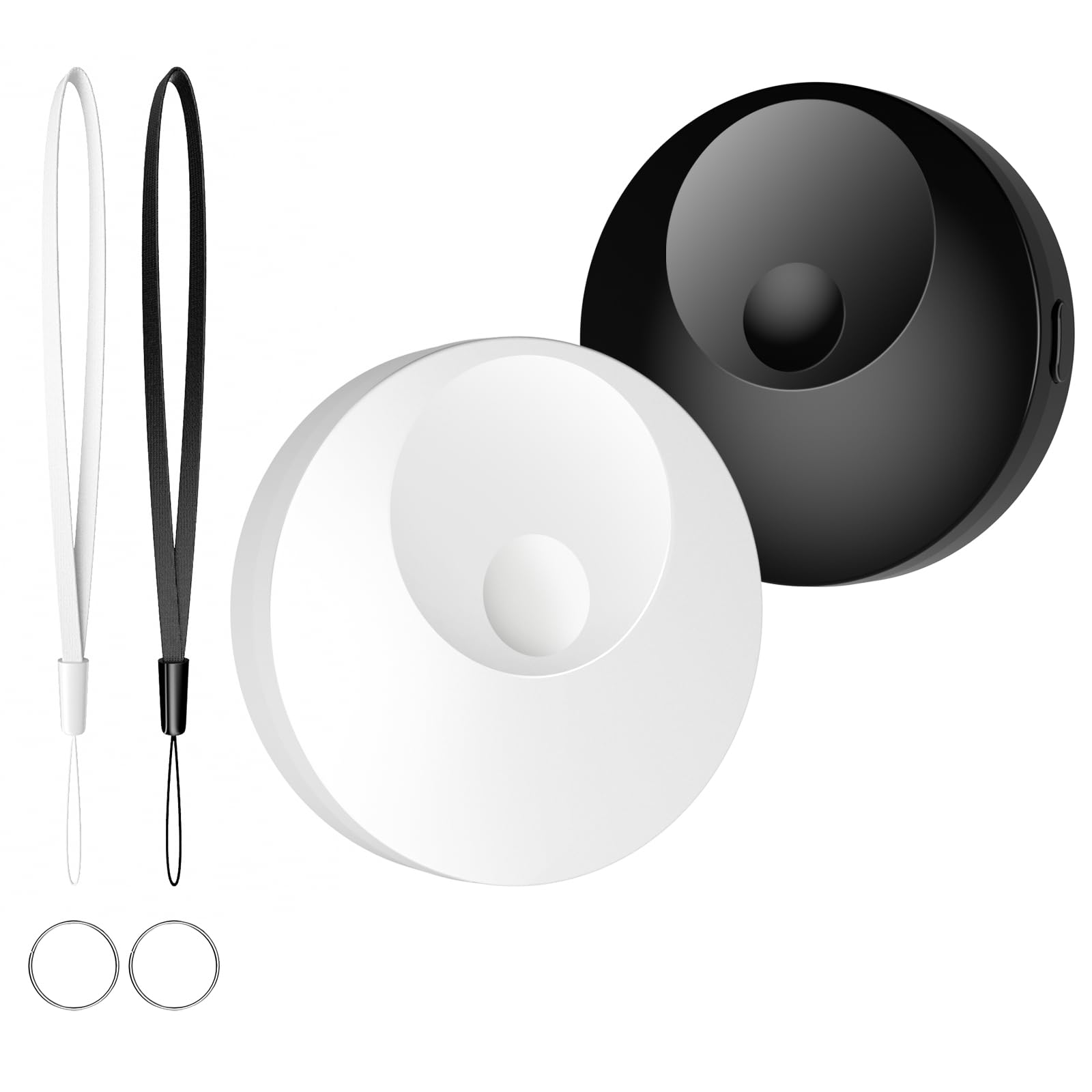 2 Pack Tag [Apple MFi Certified] Work with Apple Find My(iOS Only) Luggage Tracker Bluetooth Key Item Finder Waterproof Smart Finder Worldwide