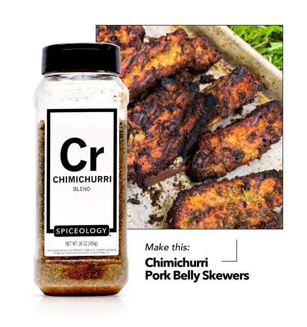 Spiceology - Chimichurri Seasoning Spice Blend - Use On: Pork, Fish, Vegetables, Chicken, Steak - BBQ Rub - 16 oz