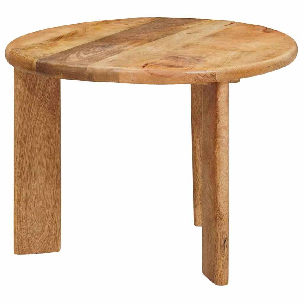Set di 3 tavolini da caffè impilabili, in legno massiccio di mango, 54 x 54 x 40 cm, salvaspazio, per soggiorno, divano, tavolino da tè, tavolino da caffè e tavolino decorativo, con